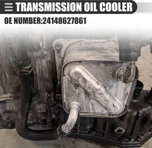 Motoforti Transmission Oil Cooler, Gearbox Oil Cooler, for Mini Cooper 2014-2022, Aluminum, No.24148627861, Silver Tone in Saudi Arabia