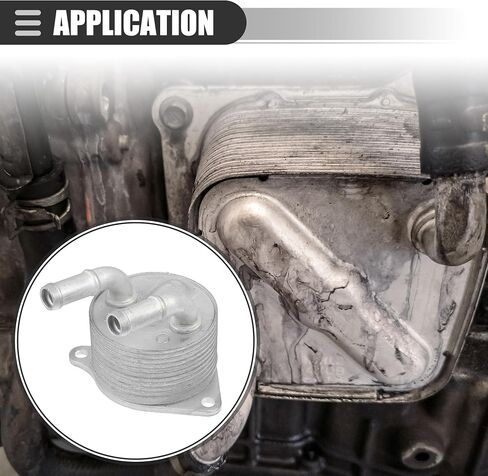 Motoforti Transmission Oil Cooler, Gearbox Oil Cooler, for Mini Cooper 2014-2022, Aluminum, No.24148627861, Silver Tone in Saudi Arabia