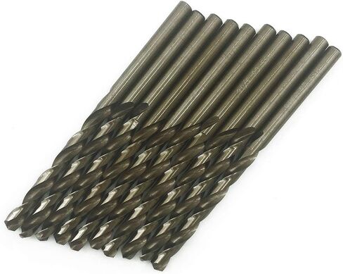 مجموعة رؤوس مثقاب كوبالت من الفولاذ عالي السرعة 1/4 بوصة من SPKLINE 6.35 مم (1/4 بوصة) بطول Jobber Twist M35 لقمة مثقاب معدنية للفولاذ المقاوم للصدأ ومجموعة رؤوس مثقاب معدنية صلبة in Kuwait