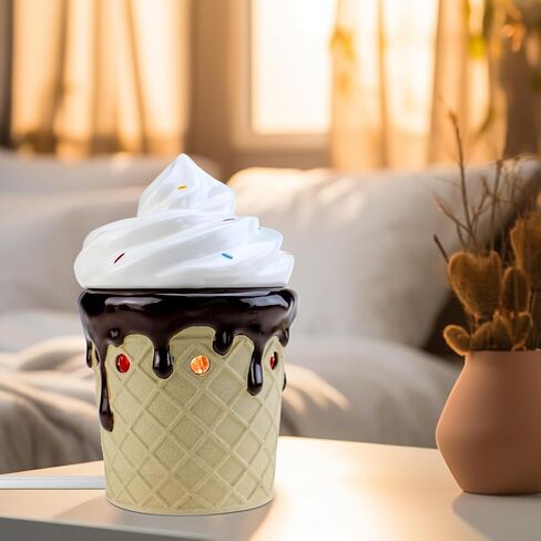 STAR MOON Ceramic Electric Wax Melt Warmer Candle Waxing Warmer Burner Melt Wax Cube Melter Fragrance Warmer - Ideal for Family and Friends, Snowman in Kuwait