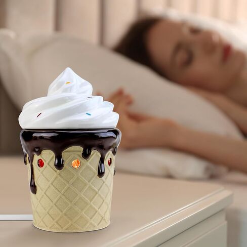 STAR MOON Ceramic Electric Wax Melt Warmer Candle Waxing Warmer Burner Melt Wax Cube Melter Fragrance Warmer - Ideal for Family and Friends, Snowman in Kuwait