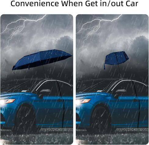 TradMall Travel Umbrella, 42/45 Inches Windproof Automatic Strong Compact Folding Umbrellas for Rain Double Vented Canopy for Women and Men in Saudi Arabia