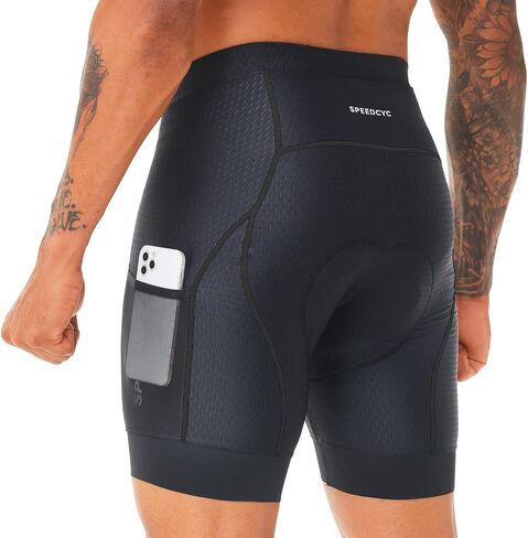 Men’s Cycling Underwear Bike Shorts 4D Padded Bicycle MTB Liner Shorts Pocket with Anti-Slip Leg Grips in Saudi Arabia