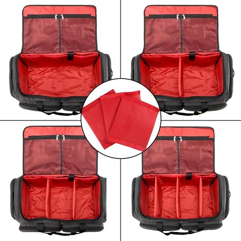 Sneaker Bag for Travel/Gym bag/suitcase bag with 3 adjustable dividers, suitable for 4 pairs of trainers travel bag, Athletic Shoes Carrier Heavy Duty Traveling Accessories (Black) in Saudi Arabia