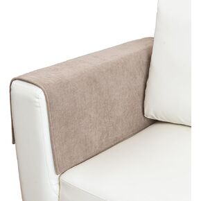 Couch Cover Couch Arm Covers Non Slip Sofa Arm Covers for Dogs Washable Armchair Cover Couch Protector Backrest Cover Sofa Slipcover for Recliner,Velvet,Coffee,28''x28''(Only 1 Piece)