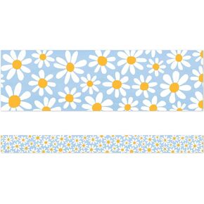 Teacher Created Resources Daisies Straight Border Trim, 35 Feet