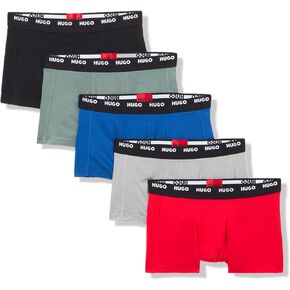 HUGO Men's 5 Pack Stretch Cotton Trunk