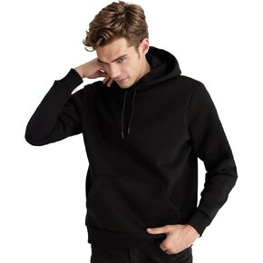 Men's Hoodies Pullover Hooded Sweatshirt Midweight Athletic Hoodie for Men Long Sleeve Fleece Sweat Shirt with Pocket in Kuwait