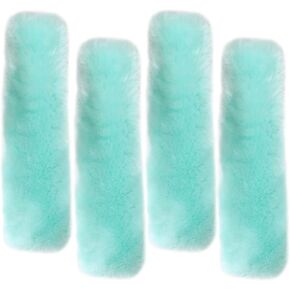 4 Pack Seat Belt Covers for Adults and Kids, Soft Fur Seat Belt Straps Pads Fluffy Seat Belt Neck Protector Furry Seat Belt Shoulder Pad Car Accessories for Various Use (Green) in Kuwait