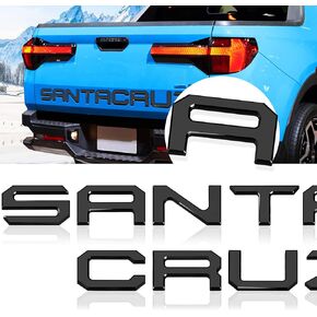 أحرف إدراج الباب الخلفي متوافقة مع 2022 2023 2024 Santa Cruz ثلاثية الأبعاد مرتفعة وقوية لاصقة حروف شعار خلفي متوافق مع ملحقات Santa Cruz-أسود غير لامع