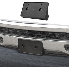 for Ram License Plate Holder, Front License Plate Frame Mount Bracket Compatible with Dodge Ram 2018-2023 (Black)