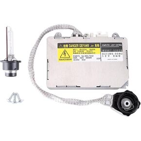 Xenon HID Headlight Ballast Control Unit with Igniter & D2S Bulb Compatible with 2004-2009 RX330 RX350 RX400H Replace 85967-50020 85967-0E020 85967-51020 Headlight Control Computer Ballast