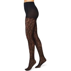 Hanes womens Ecosmart Animal Print Control Top Sheer Tights Pantyhose