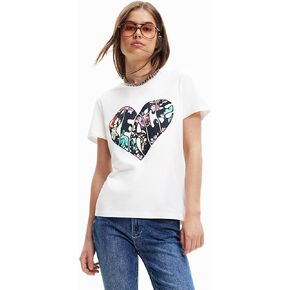 Desigual Women's Woman Knit T-Shirt Short Sleeve