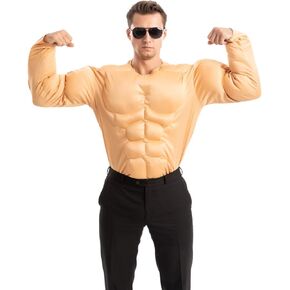 Spooktacular Creations Halloween Men's Muscle Suit, Muscle Shirt, Funny Adult Costumes, Body Builder Costume for Roleplay