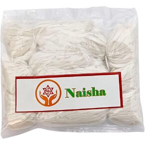 Naisha Combo Pack of 300+300 Hand Rolled Organic Cotton Puja Wicks & Handmade Twisted Cotton Wicks Long Bati for Oil Lamp Diya Jyot Batti Light in Temple/Oil Lamps/Diwali/Festivals in Saudi Arabia