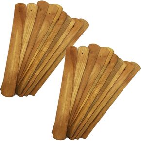 TRENDBOX 10pcs Handmade Plain Wood Wooden Incense Stick Holder Burner Ash Catcher Natural Design Buddhist