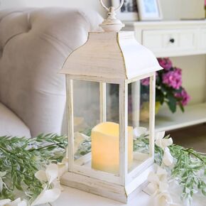 6PCS LED Decorative Lanterns, Kate Aspen Copper Vintage Rustic Home Décor Lantern Tabel Centerpiece for Wedding, Bridal Shower, Anniversary Party - Hampton