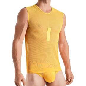 Rounderbum Mens Underwear | Transparent Tank Top | Slim Fit | Mens Clothes | Premium Quality | Comfortable and Lightweight