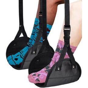 Airplane Foot Rest Travel Essentials, EOGEAUS Airplane Foot Rest,Foot Hammock for Plane Travel, Desk Foot Hammrock for International Travel Must Haves