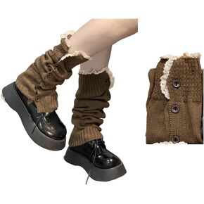 Leg Warmer Y2K Button Leg Sleeves Sweetheart With Thin Breathable Leg Socks