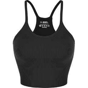 قميص بدون أكمام مضلع للنساء 2024، بلايز للتمرين بظهر متسابق بدون خياطة، بلايز رياضية أساسية، بلايز قصيرة لرياضات اليوغا in Kuwait