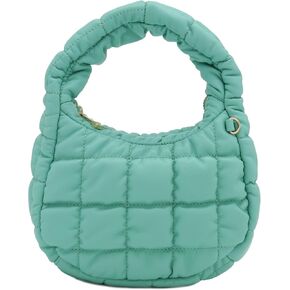 FashionPuzzle Soft PU Leather Lightweight Quilted Puffer Bag