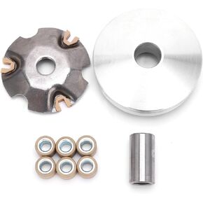 Variator Set, Complete Variator Assembly Roller Drive Wheel Replacement for GY6 50cc 80cc 139QMA 139QMB Scoot