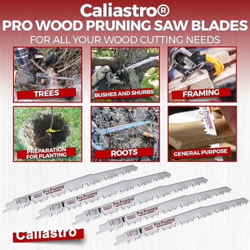 9-Inch Wood Pruning Saw Blades for Reciprocating/Sawzall Saws - 5 Pack - Caliastro in Saudi Arabia