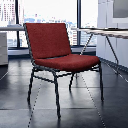 Flash Furniture 2 Pack HERCULES Series Big & Tall 1000 lb. Rated Black Fabric Stack Chair in Saudi Arabia