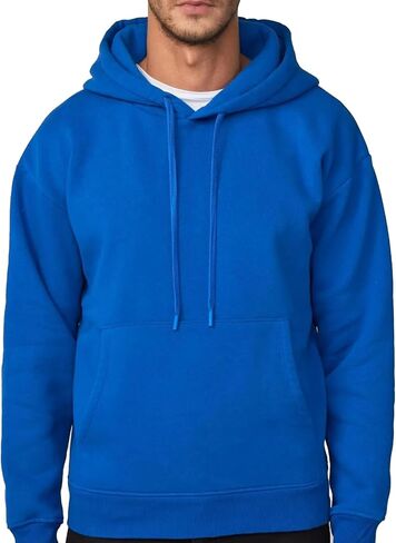 Men's Hoodies Pullover Hooded Sweatshirt Midweight Athletic Hoodie for Men Long Sleeve Fleece Sweat Shirt with Pocket in Saudi Arabia