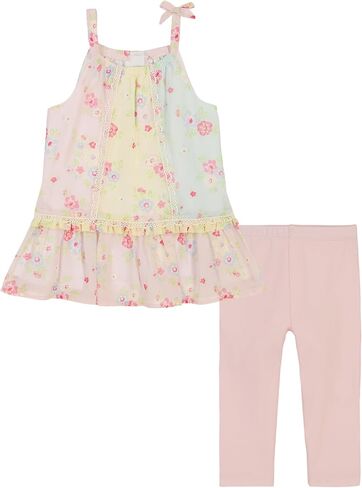 Kids Headquarters Girls 2 Piece Tunic Capri Set in Saudi Arabia