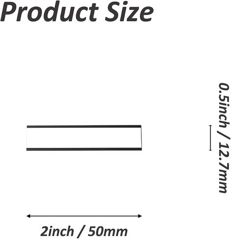 30 Pack Magentic Label Holders, Magnetic Data Card with Inserts and Plastic Protectors for Metal Surface, 1 x 2 Inches in Saudi Arabia