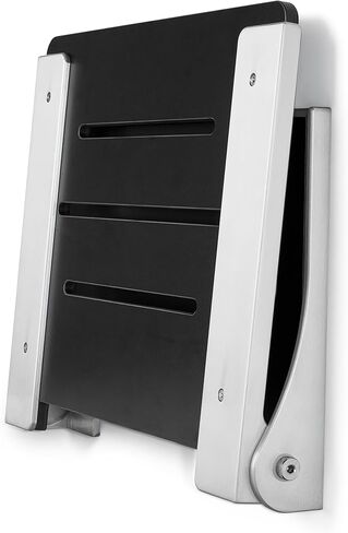 Seachrome Silhouette Folding Wall Mount Shower Bench Seat, Black Seat with Silver Frame in Saudi Arabia