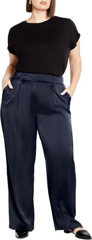City Chic Women's Apparel Women's CITYCHIC Plus Size Pant Rylie, Steel Blue in Saudi Arabia