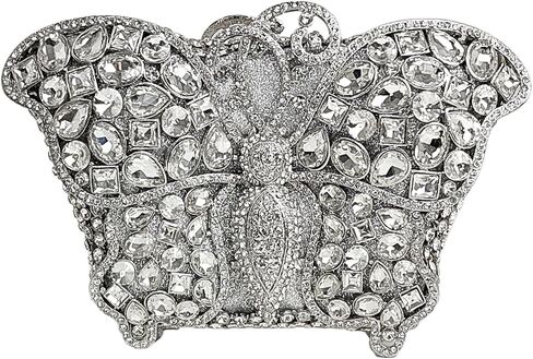 Cute Butterfly Evening Bag Bling Rhinestone Purse Animal Crystal Clutch for Wedding Prom Party Handbag in Saudi Arabia