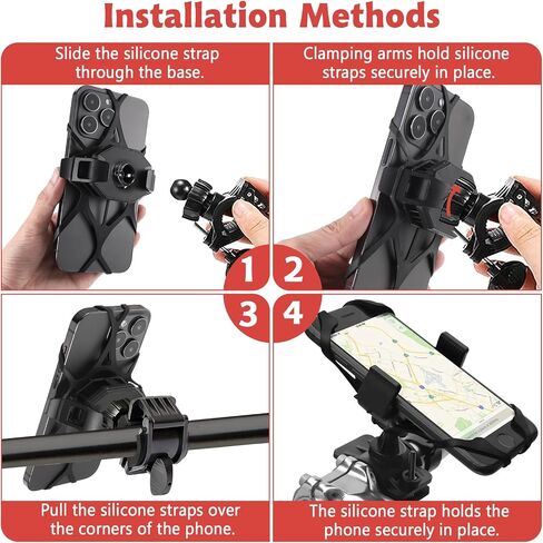 6 قطع من حبل تثبيت الهاتف للدراجة النارية، حامل الهاتف الخلوي للدراجة، أربطة سيليكون بديلة لحامل هاتف الدراجة، أحزمة أمان مطاطية للقبضة، حامل هاتف الدراجة للدراجة، الدراجة النارية، المقود in Kuwait
