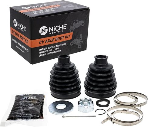 NICHE Front CV Axle Boot Kit For Kawasaki Mule 4010 Trans 4x4 49006-0087 49006-0086 UTV in Saudi Arabia
