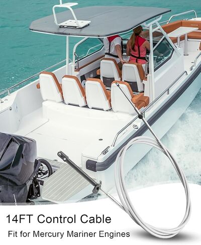 14FT Control Cable Replace CC18914 Fit for Mercury Mariner MerCruiser Engines, Boat Engine Control Cable in Saudi Arabia