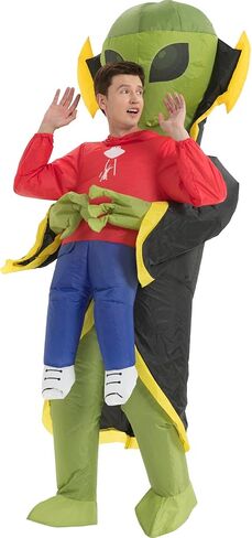 زي وان كاسا القابل للنفخ للبالغين، زي الحفلات المنفجر، زي كائن فضائي قابل للنفخ، أزياء الهالوين للرجال والنساء in Kuwait