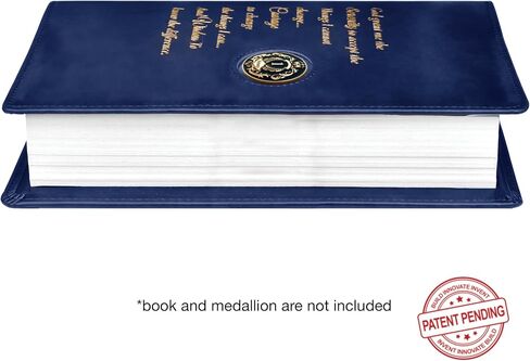 Single AA Big Book Cover | by Galileo | Perfect Gift | Alcoholics Anonymous (Single/Serenity Prayer/Navy Blue) in Kuwait