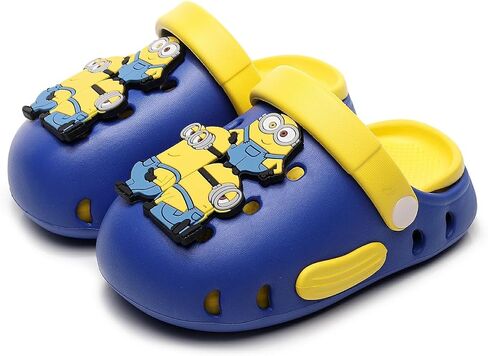 Kids Clogs Cute Cartoon Boys Girls Garden Clogs Children Beach Pool Shoes Non-Slip Breathable Slides Sandals Lightweight Slip-on Shower Slippers in Saudi Arabia