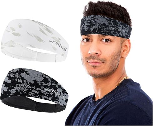 Sports Headband for Women Men,Unisex Moisture Wicking Sweatband for Running,Football,Basketball,Cycling,Workout in Saudi Arabia