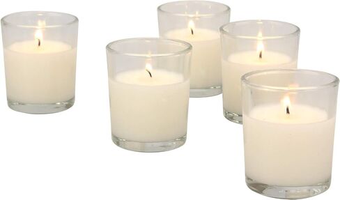 Stonebriar SB-SP-3210A حوامل نذرية مملوءة بالشمع غير المعطر لمدة 15 ساعة، بيضاء، (عبوة من قطعتين، إجمالي 96 قطعة) in Saudi Arabia