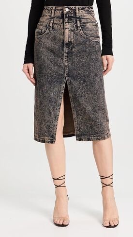 تنورة ميزون مزدوجة متوسطة الطول للسيدات in Kuwait