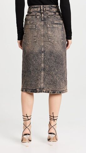 تنورة ميزون مزدوجة متوسطة الطول للسيدات in Kuwait