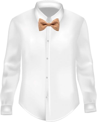 Men's Wollow Wooden Bow Tie With Bits Of Wood in Saudi Arabia