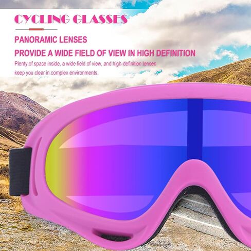 2Pcs Motorcycle Goggles with 2Pcs Balaclavas, Dirt Bike ATV Motocross Riding Racing Ski Goggle Safety Glasses in Kuwait