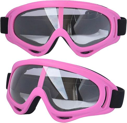 2Pcs Motorcycle Goggles with 2Pcs Balaclavas, Dirt Bike ATV Motocross Riding Racing Ski Goggle Safety Glasses in Kuwait