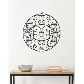 Safavieh Wall Art Collection Vine and Leaf Candle Holder Wall Sconce, Set of 3